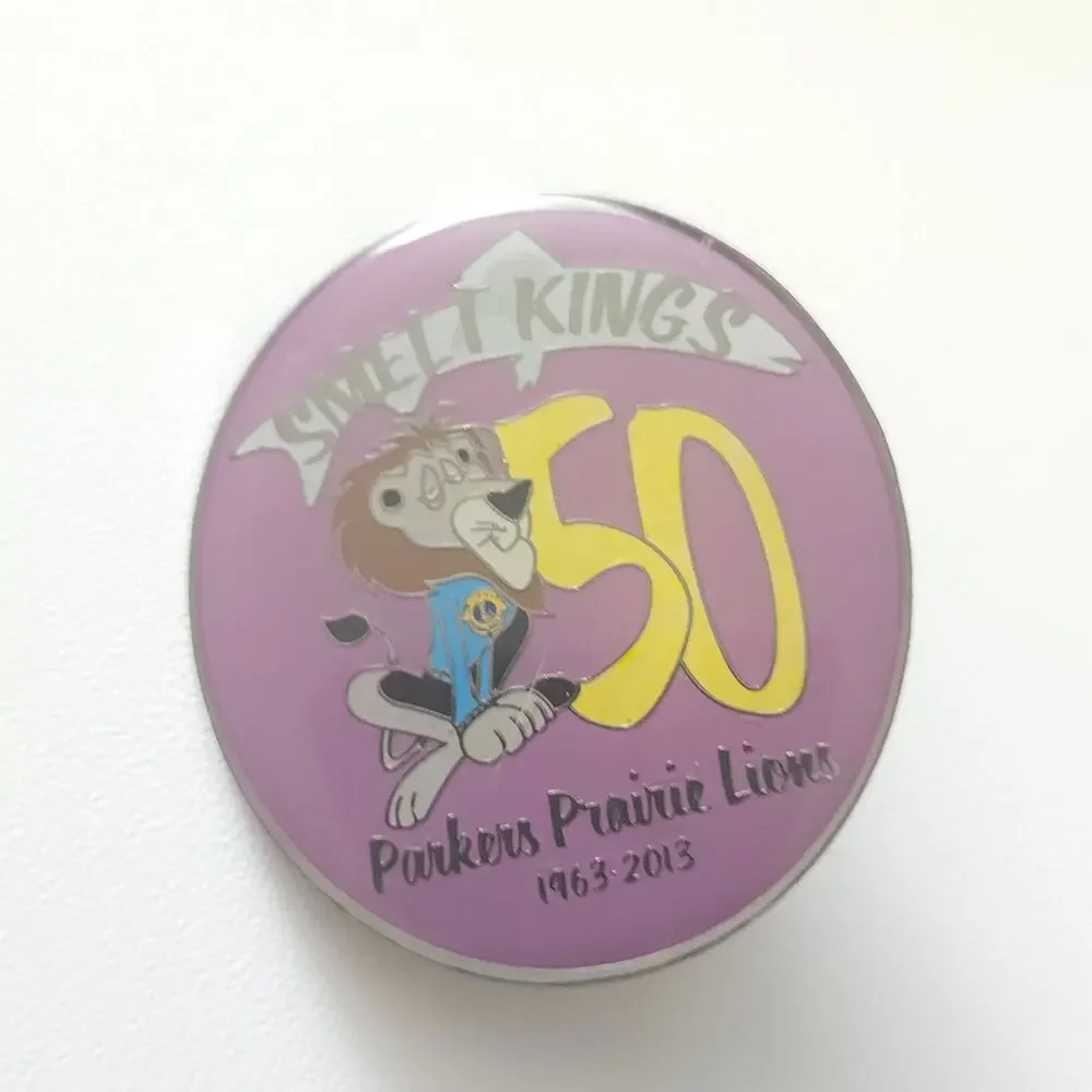 2013 Parkers Prairie Lions Club 50th Anniversary Sweet King's Enamel Lapel Pin